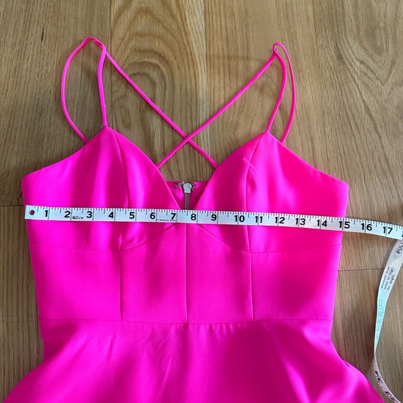 NBD x Naven Twins Summer Breaking Fit & Flare Mini Dress | M | Hot / Rose Pink - Picture 12 of 16